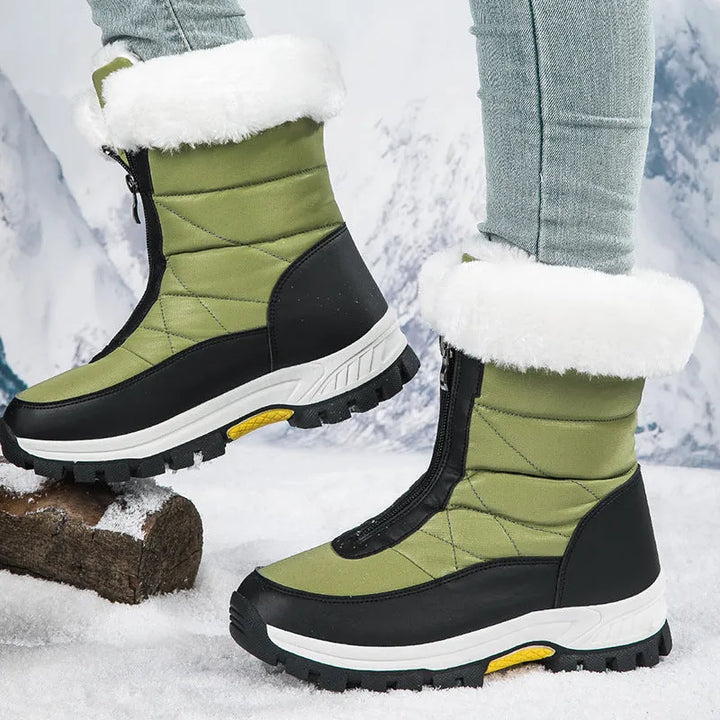 Women’s Snow Comfortable Boots with Round Toe