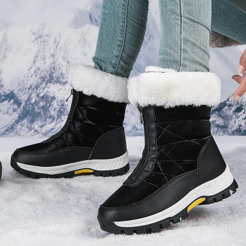 Women’s Snow Comfortable Boots with Round Toe