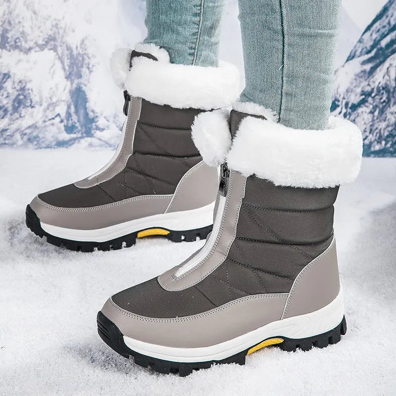 Women’s Snow Comfortable Boots with Round Toe