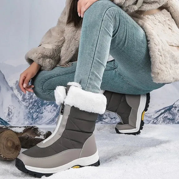 Women’s Snow Comfortable Boots with Round Toe