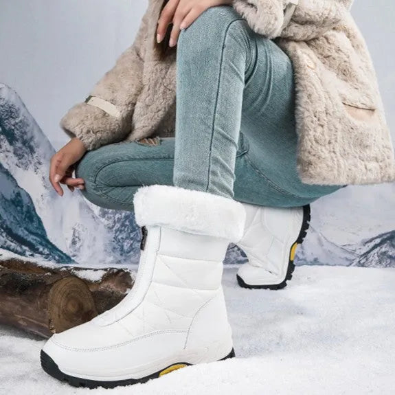 Women’s Snow Comfortable Boots with Round Toe