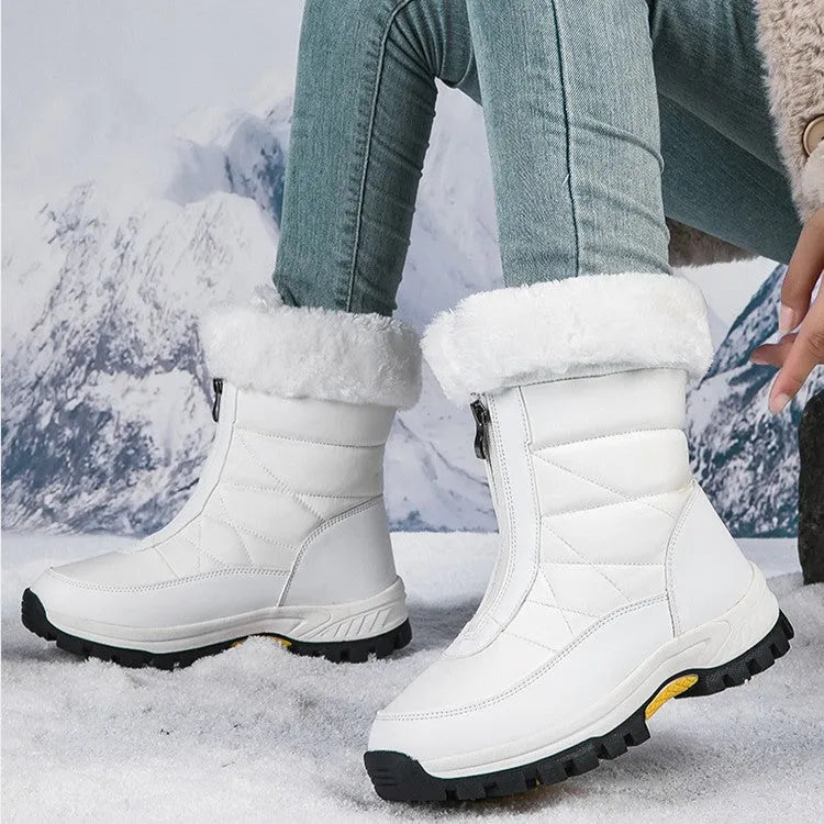 Women’s Snow Comfortable Boots with Round Toe