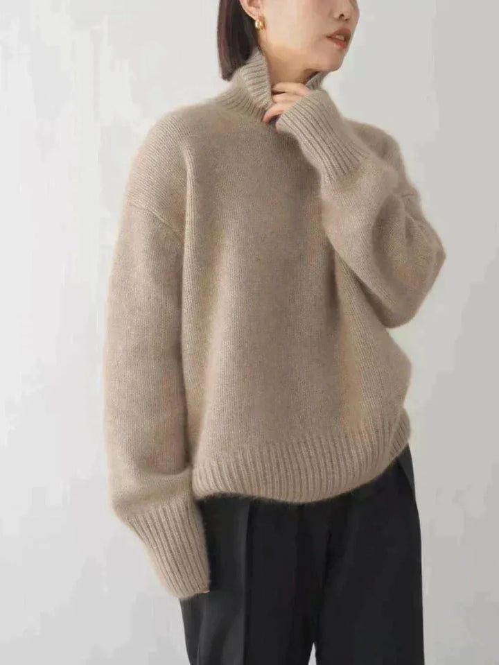 Women’s Soft Elegant Sweater with Turtleneck