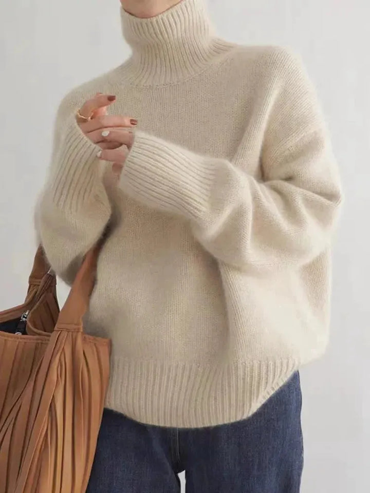 Women’s Soft Elegant Sweater with Turtleneck