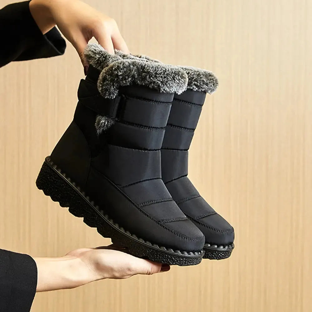 Women's Waterproof Snow Boots with Non-Slip Sole