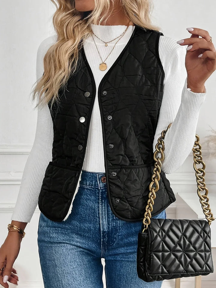 Women's Winter Quilted Vest with Insulated