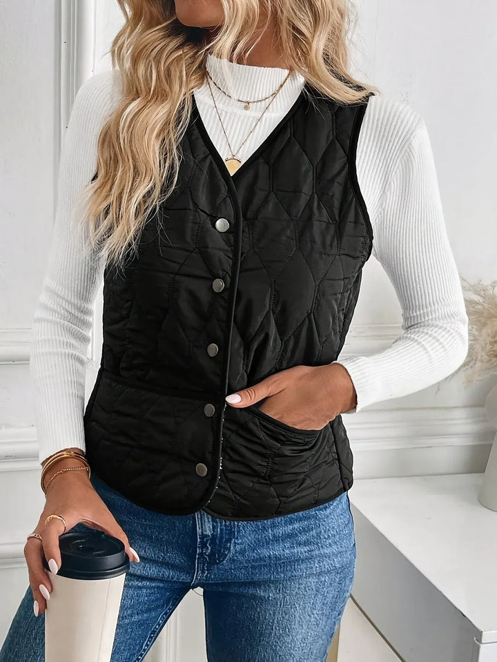 Women's Winter Quilted Vest with Insulated