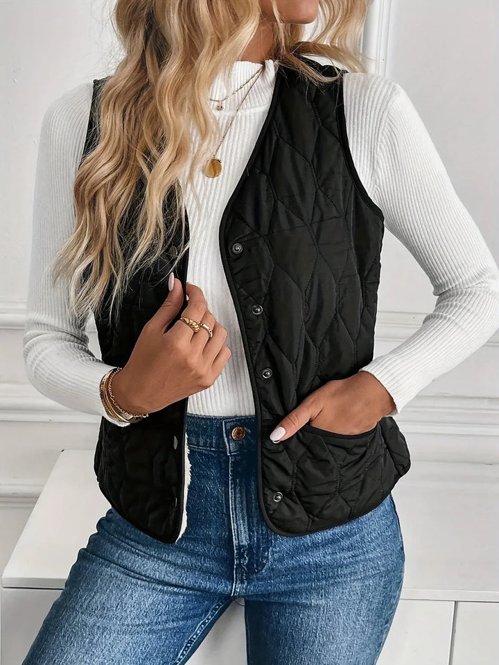 Women's Winter Quilted Vest with Insulated