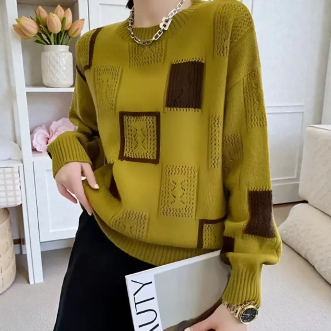 Women’s Winter Soft Sweater with Crew Neck