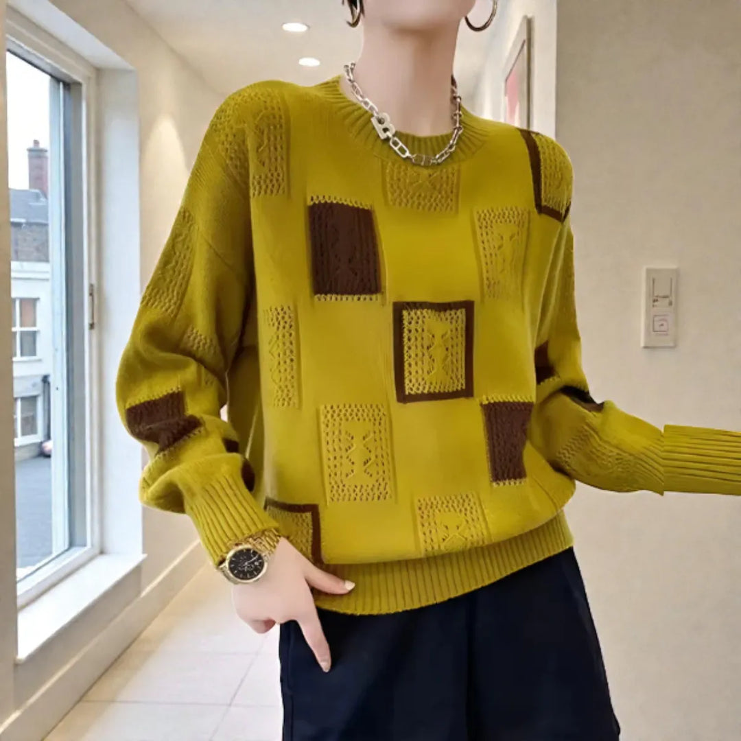 Women’s Winter Soft Sweater with Crew Neck