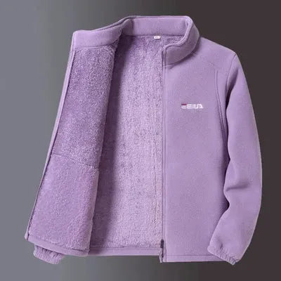 Women’s Zip-Up Fleece Jacket with Collar