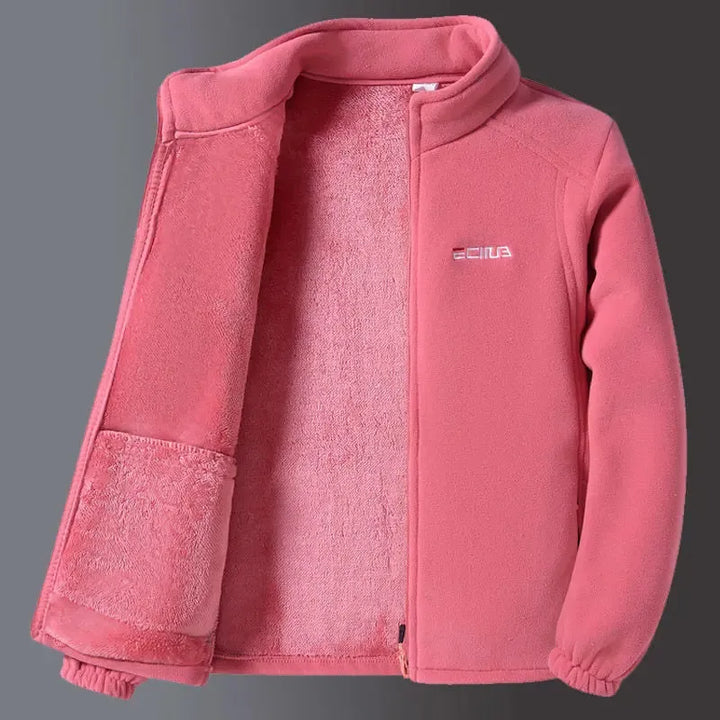 Women’s Zip-Up Fleece Jacket with Collar
