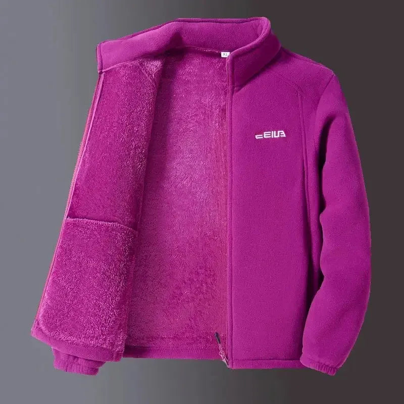 Women’s Zip-Up Fleece Jacket with Collar