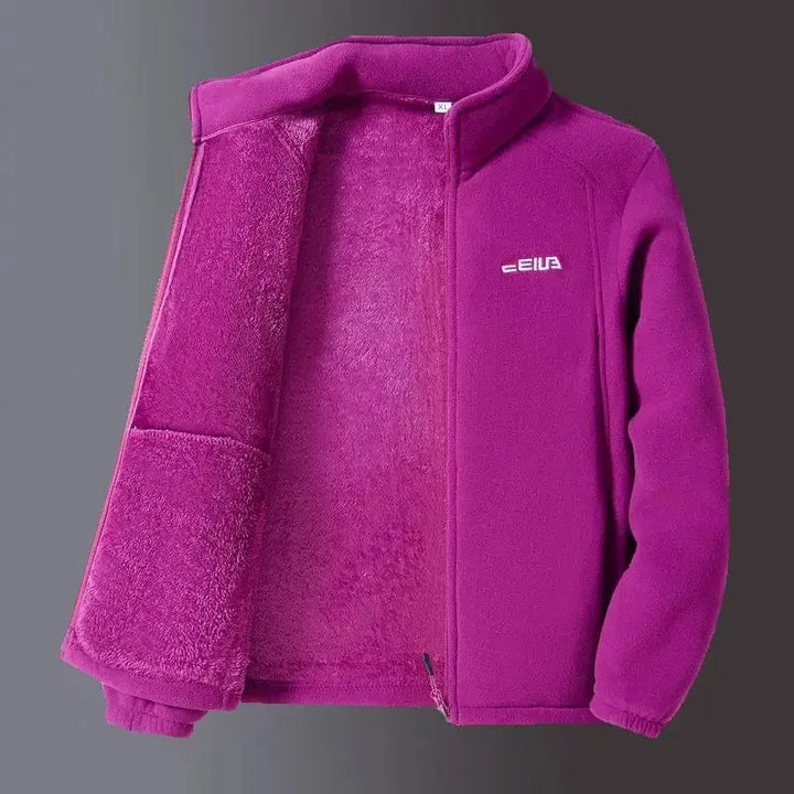 Women’s Zip-Up Fleece Jacket with Collar