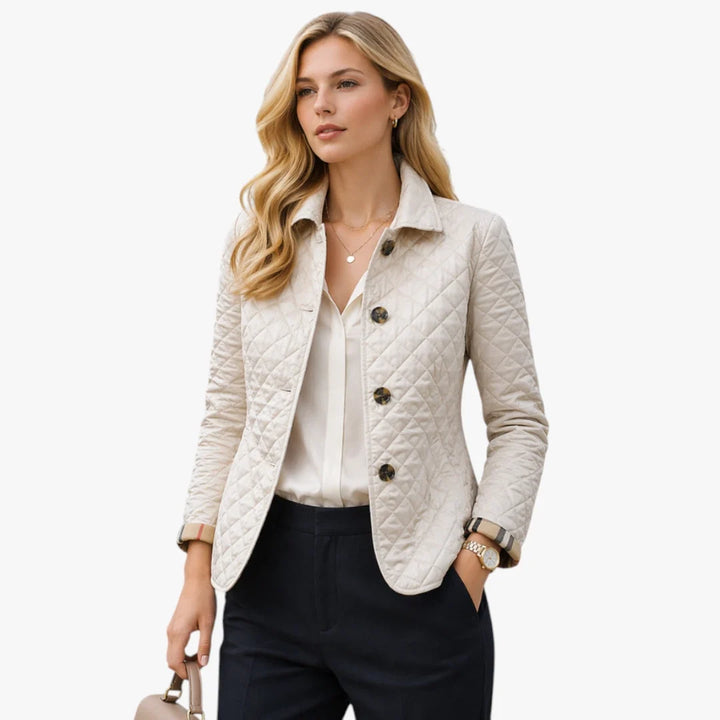 Women’s Quilted Lightweight Jacket with Collar