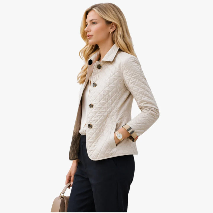 Women’s Quilted Lightweight Jacket with Collar