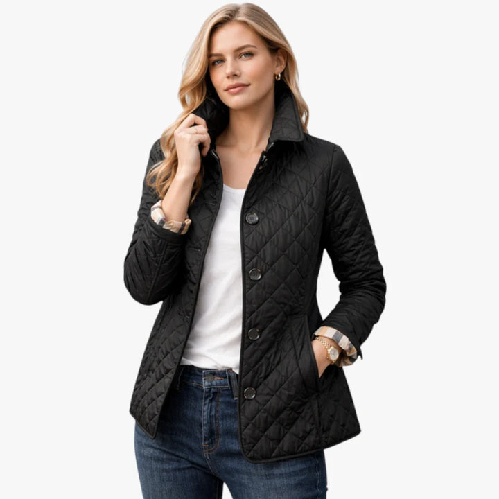 Women’s Quilted Lightweight Jacket with Collar
