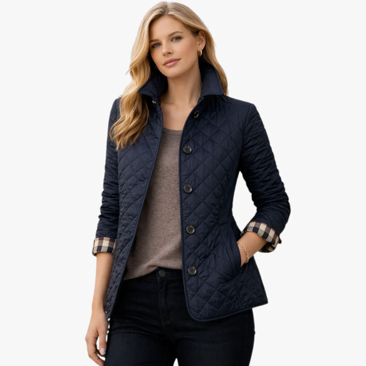 Women’s Quilted Lightweight Jacket with Collar