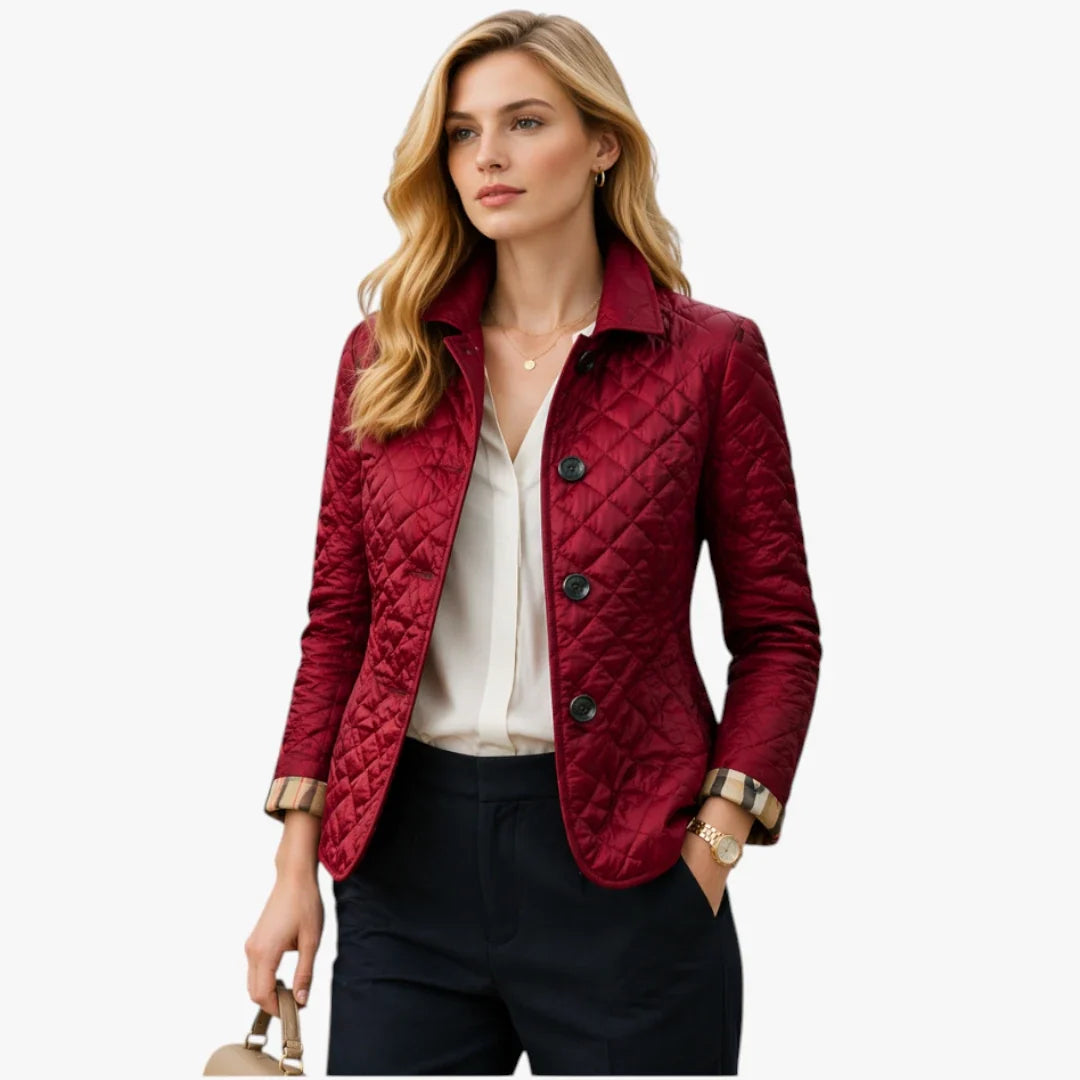 Women’s Quilted Lightweight Jacket with Collar