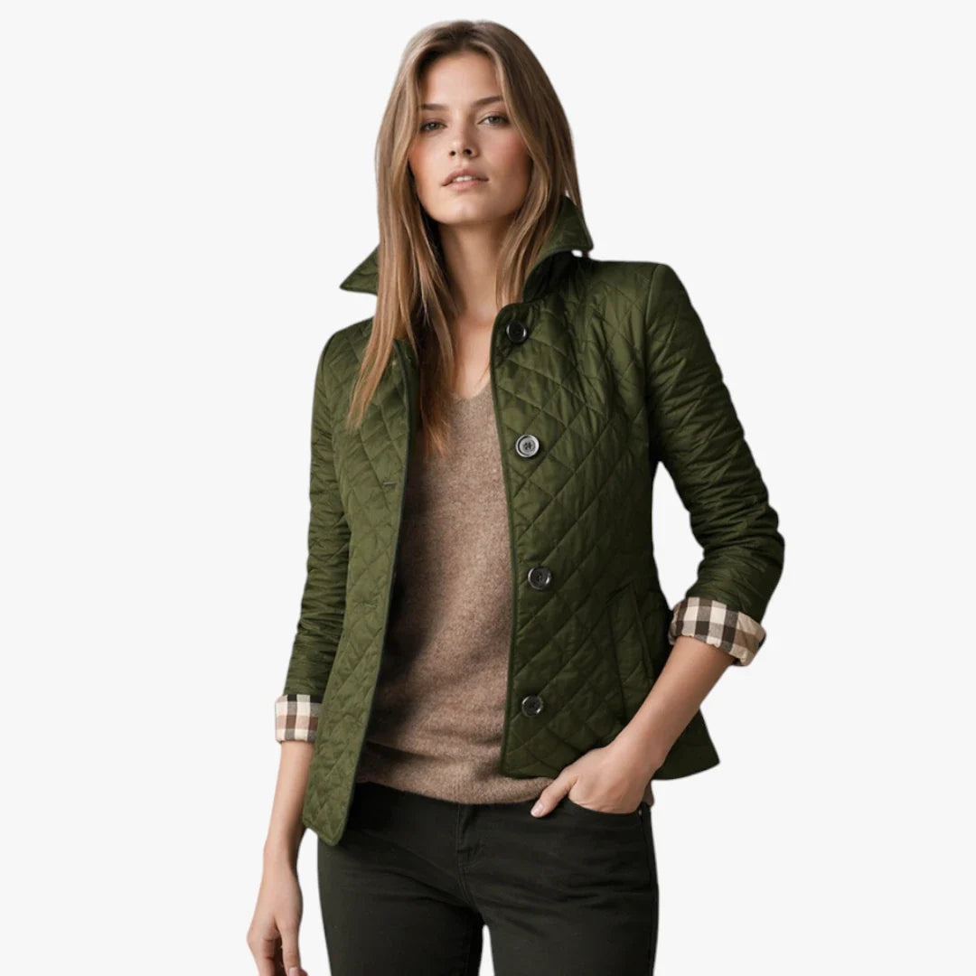 Women’s Quilted Lightweight Jacket with Collar
