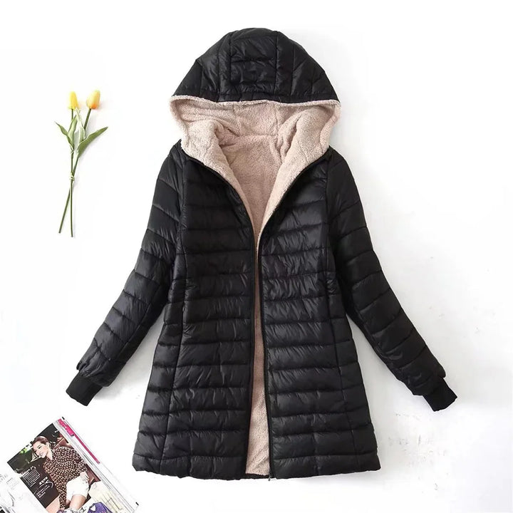 Women’s Quilted Warm Jacket with Hood