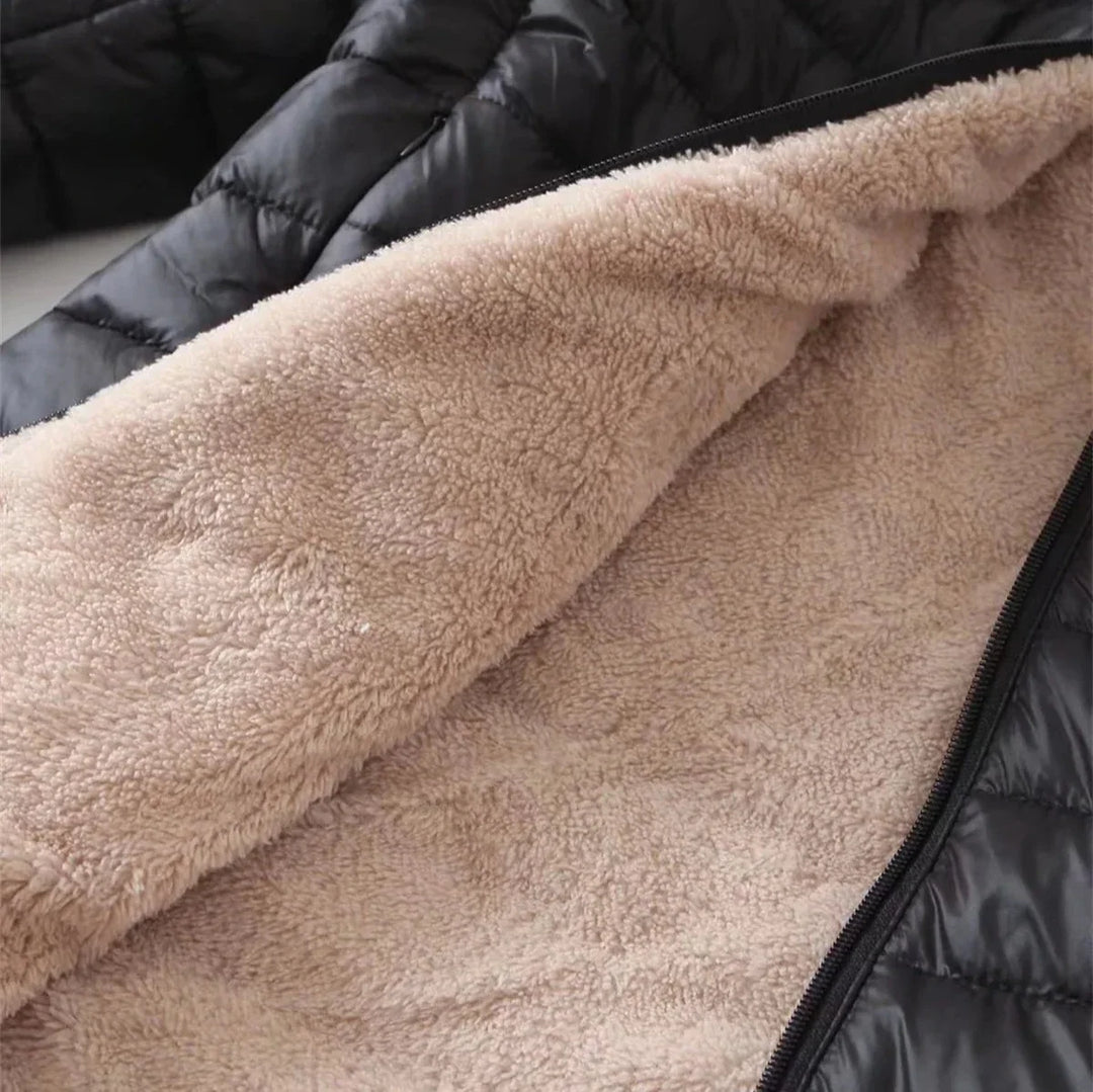 Women’s Quilted Warm Jacket with Hood