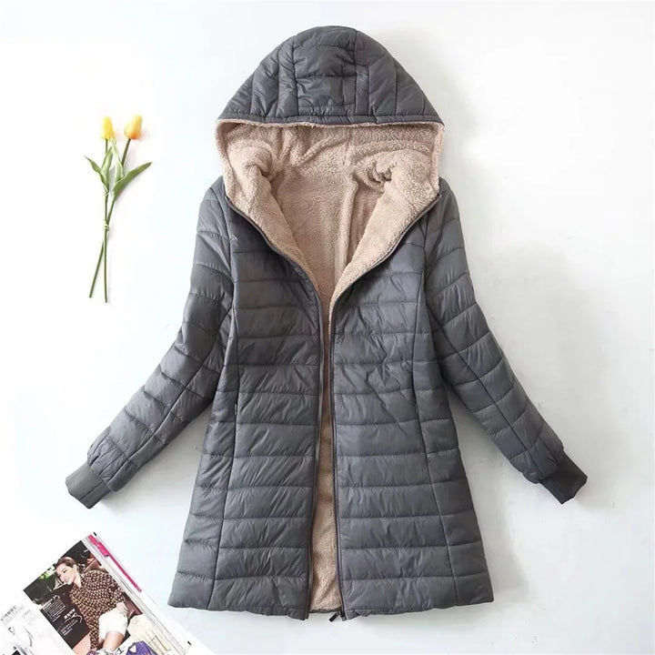 Women’s Quilted Warm Jacket with Hood