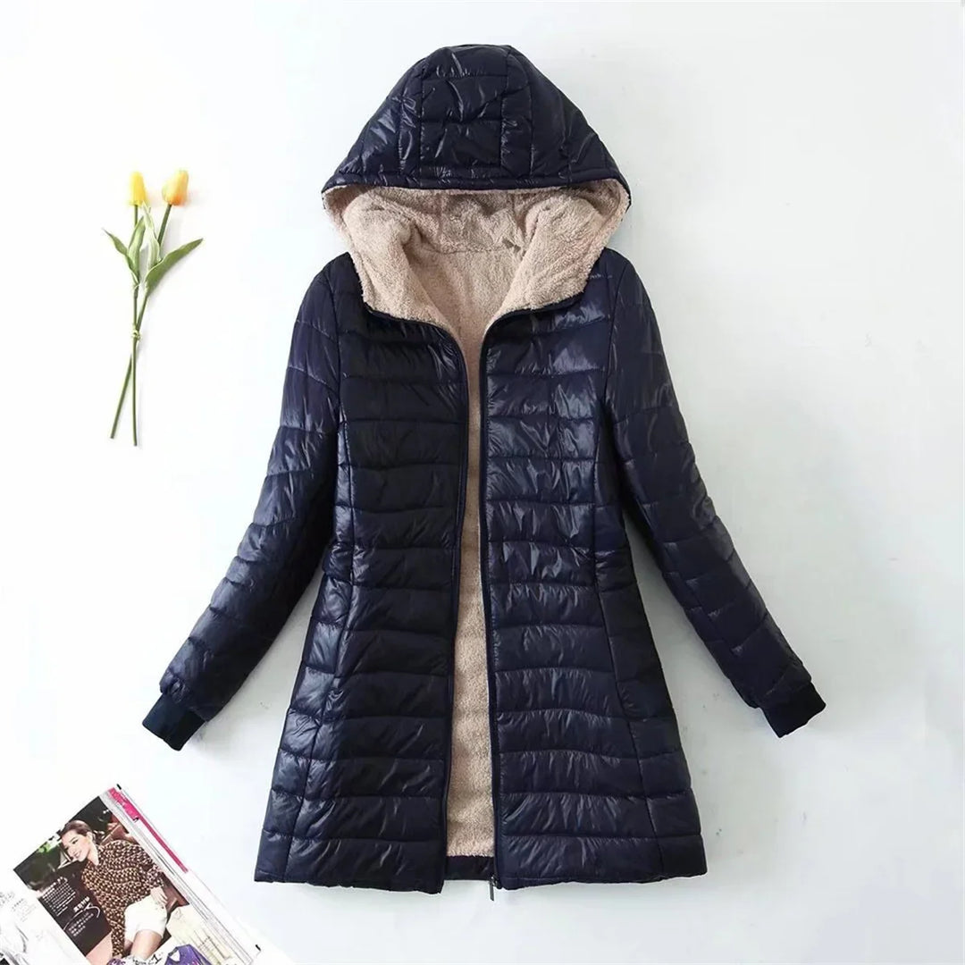 Women’s Quilted Warm Jacket with Hood