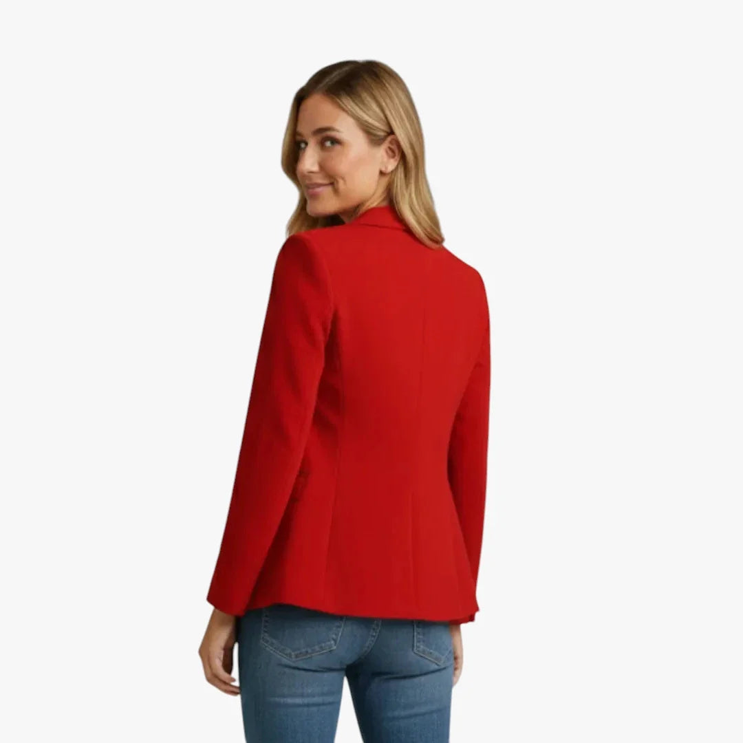 Women’s Slim Fit Lightweight Blazer with Button Closure