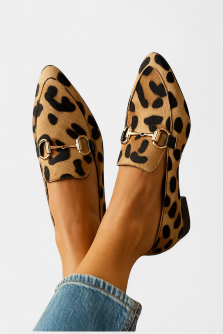 Lillian Loafers with Metallic Buckle