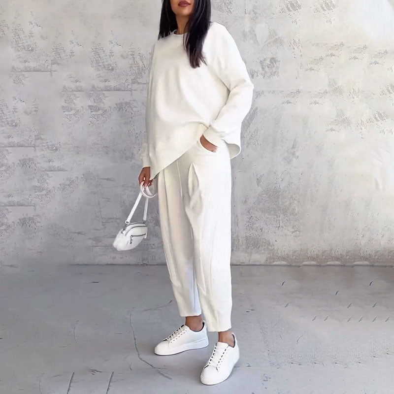 Harper and Miles™ Two-Piece Set Crew Neck Long Sleeve