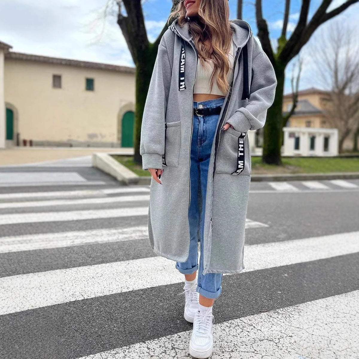 💖New Arrival Hot Sale 🔥Long, Casual, Solid Color Women's Hoodie💥Limited 59% Discount⏳